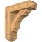 Ekena Millwork Olympic Arts and Crafts Smooth Bracket w/ Offset Brace, Western Red Cedar, 5 1/2"W x 18"D x 18"H BKT0604X18X18OLY03SWR - alternate 1